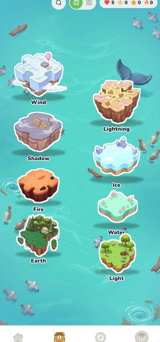 Vibo app, island map